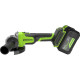 Угловая шлифмашина Greenworks AG590 3201007CUH (с 1-им АКБ, сумка)