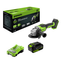 Угловая шлифмашина Greenworks GD24AG 3200207CUB (с 1-м АКБ)