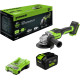 Угловая шлифмашина Greenworks GD24AG 3200207CUH (с 1-м АКБ)
