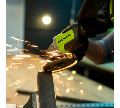 Угловая шлифмашина Greenworks GD24AG 3200207CUH (с 1-м АКБ)