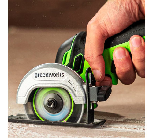 Угловая шлифмашина Greenworks GD24UCS 3402007CUA (с 1-им АКБ)