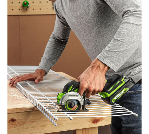 Угловая шлифмашина Greenworks GD24UCS 3402007CUA (с 1-им АКБ)