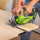 Циркулярная пила аккумуляторная Greenworks 24V GD24CS165 (1хАКБ 4Ач, ЗУ) б/щет, кор.