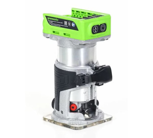 Фрезер аккумуляторный Greenworks G24RO 24V (1хАКБ 2Ач и ЗУ)