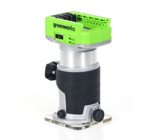 Фрезер аккумуляторный Greenworks G24RO 24V (1хАКБ 2Ач и ЗУ)