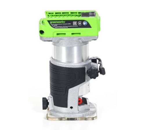 Фрезер аккумуляторный Greenworks G24RO 24V (1хАКБ 2Ач и ЗУ)