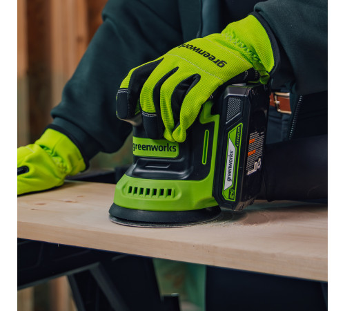 Эксцентриковая шлифовальная машина аккумуляторная Greenworks 24V OS325 (без АКБ и ЗУ)