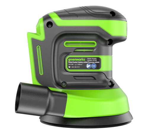 Эксцентриковая шлифовальная машина аккумуляторная Greenworks 24V OS325 (без АКБ и ЗУ)