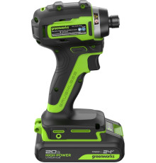 Винтоверт ударный аккумуляторный Greenworks 24V ID3170 (2хАКБ 2Ач и ЗУ)