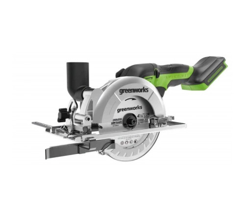 Циркулярная пила аккумуляторная Greenworks 24V G24MCS (1хАКБ 2Ач и ЗУ) коробка