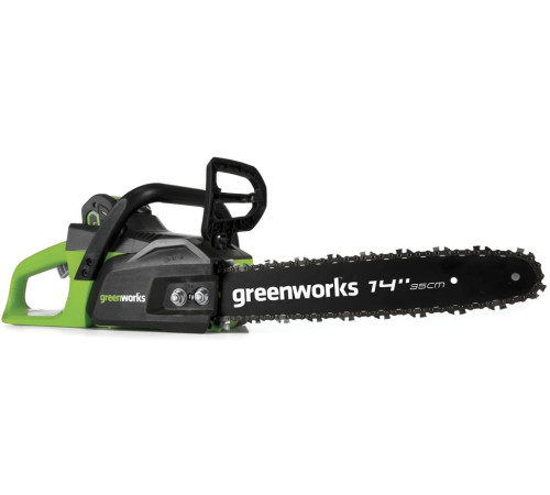 Цепная пила аккумуляторная Greenworks 40V GD40CS15 (1х АКБ 2Ач и ЗУ) б/щ 35см 1,5 кВт