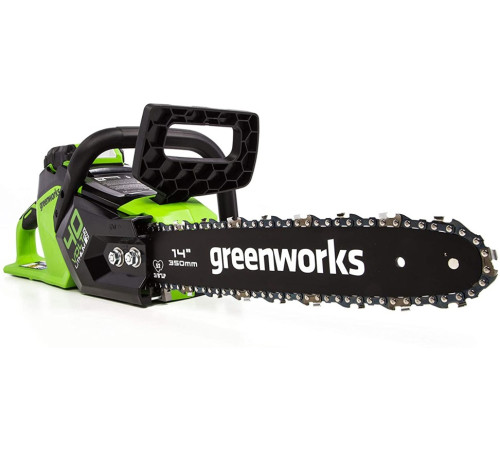 Цепная пила аккумуляторная Greenworks 40V GD40CS15 (1х АКБ 2Ач и ЗУ) б/щ 35см 1,5 кВт