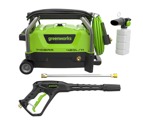 Мойка высокого давления электрическая Greenworks PW3140, 1900 Вт, 140 бар